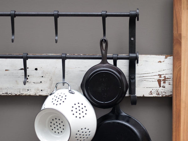 Wall Mount Pot Rack Cast Iron Pot Rack Pot and Pan Rack